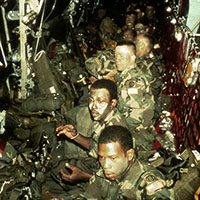 82nd Airborne Division/TF PACIFIC soldiers en route to Panama.