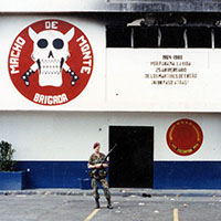 SGT Childs was one of three 112th NCOs that SOCSOUTH Commander, Colonel Robert C. ‘Jake’ Jacobelly took with him to La Comandancia, former Panama Defense Forces (PDF) headquarters in early January 1990. (Photo Courtesy of William D. Childs)