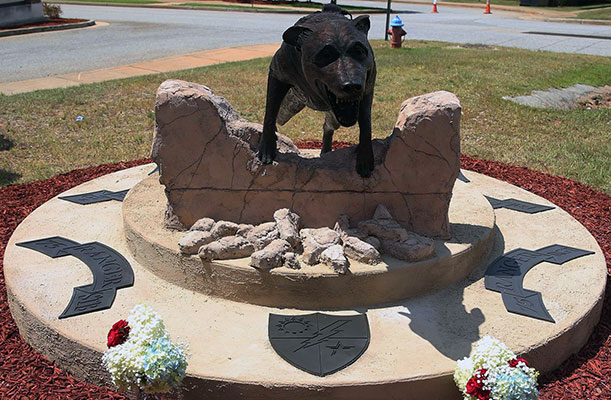  Multi-Purpose Canine Memorial at the Regimental Headquarters, Fort Benning, GA