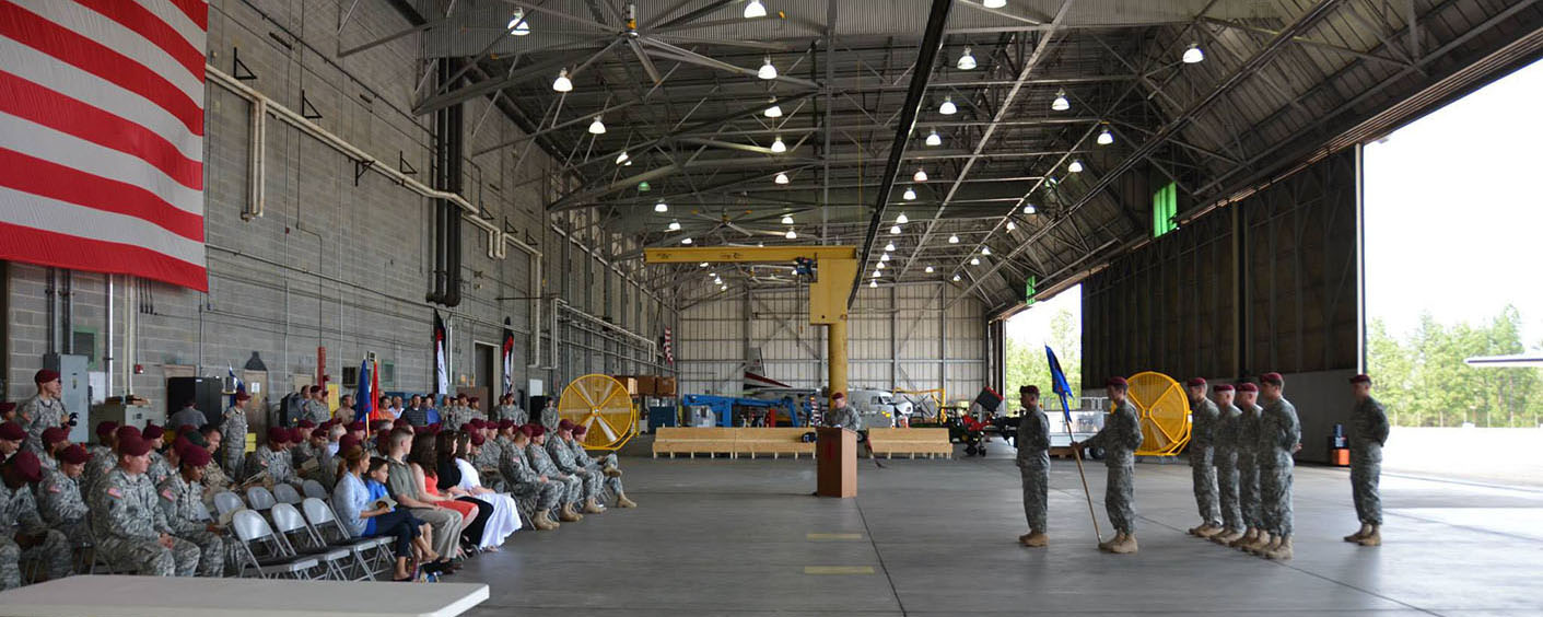 Ceremony at Simmons Army Airfield, North Carolina