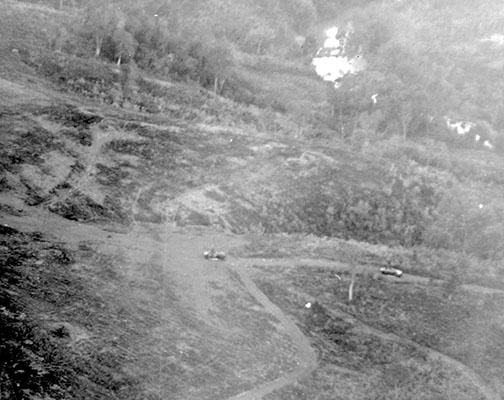 This aerial photo reveals how completely the NVA destroyed the Lang Vei SF camp on 6-7 February 1968.