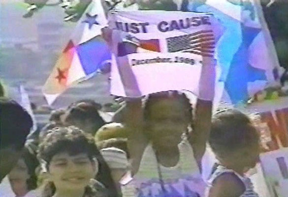  Panamanian children express support for Operation JUST CAUSE, an indicator of U.S. Army PSYOP effectiveness.