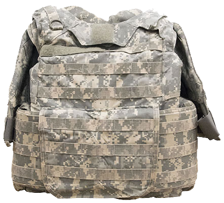 The Improved Outer Tactical Vest (IOTV), shown here with Deltoid and Axillary Protectors (DAPs), was first introduced in 2007. It provided a similar level of protection as the IBA that it replaced, but benefitted from a quick release that made it easier to remove in the case of emergency.