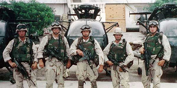 U.S. Army Rangers put their new Ranger Body Armor (RBA) to the test during the Battle of Mogadishu in October 1993.