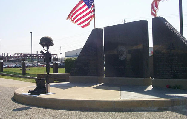 The 160th SOAR honors Night Stalkers who died during training and operations since 1980 on this memorial wall outside of its regimental headquarters. 