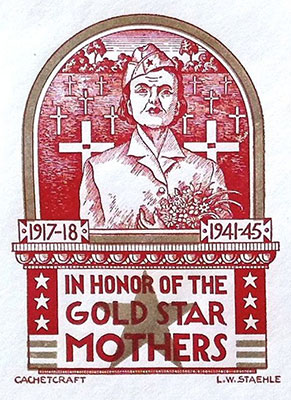 Gold Star Mothers were recognized after WWI and WWII by the U.S. Postal Service.
