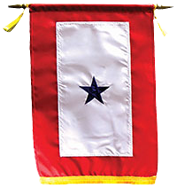 The Blue Star Service banner tradition originated during WWI