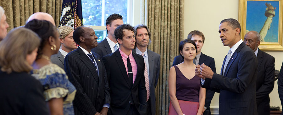 After intense activism and lobbying, NGO representatives were invited to witness President Obama signing the “LRA Disarmament and Northern Uganda Recovery Act of 2009” in the Oval Office, 24 May 2010.