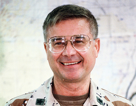 BG John A. Leide, Director of Intelligence, USCENTCOM, deployed to Riyadh in August 1990 with USCENTCOM-Forward. It was Leide who informed the JPOG of GEN Schwarzkopf’s desire for a MILDEC plan for eastern Kuwait.