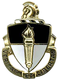 The Psywar Center distinctive unit insignia (DUI), first approved in 1952, remains the DUI for the U.S. Army John F. Kennedy Special Warfare Center and School seventy years later. 