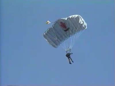 A team of military freefall-qualified Army Green Berets delivered the USASOC activation order from 10,000 feet above the JFK Memorial Plaza on Fort Bragg, NC.