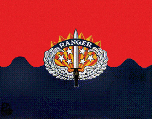 The Korean War era Ranger Flag