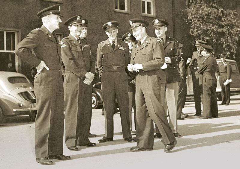 COL Ellsworth H. Gruber (second from right)