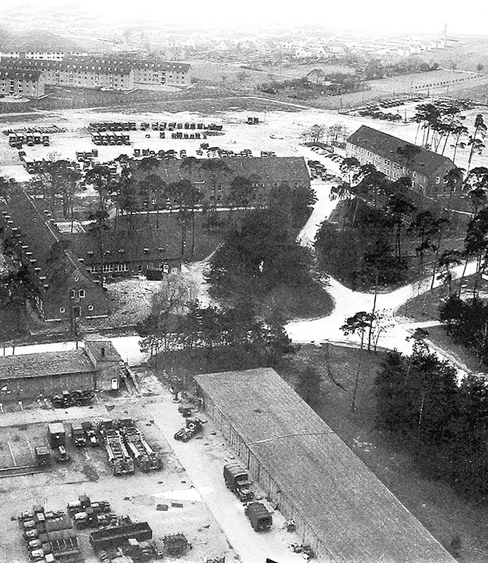 Aerial view of Sullivan Barracks.