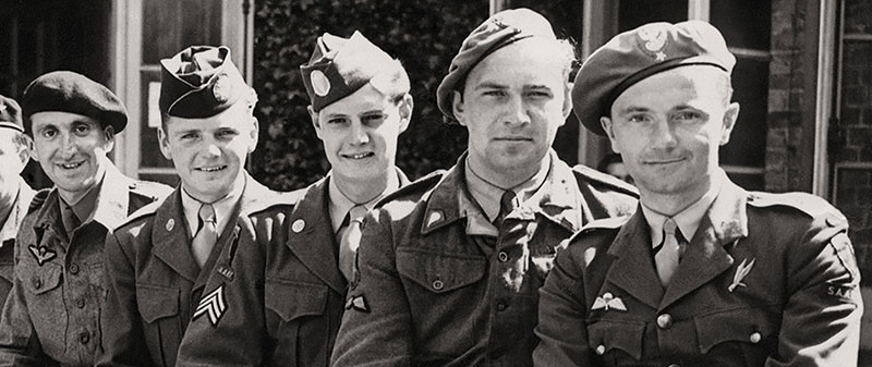 This photo details part of the multi-national makeup of SAARF. From left to right are French, U.S., and Polish personnel. 