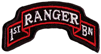 WWII 1st Ranger Battalion shoulder scroll