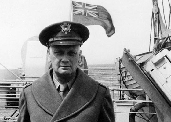 MG Hilldring aboard the SS Isle of Guernsey.