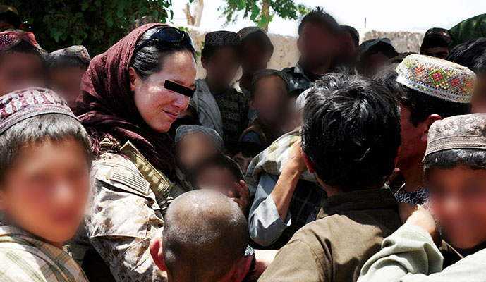 A CST-3 member meets Afghan youth
