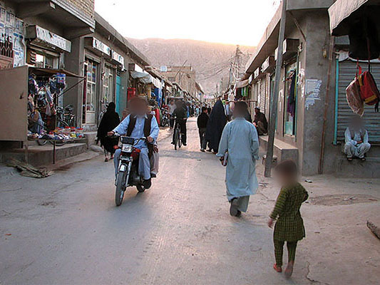 An Hazara town street.