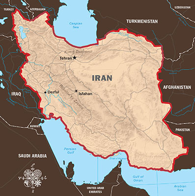 Map: Iran