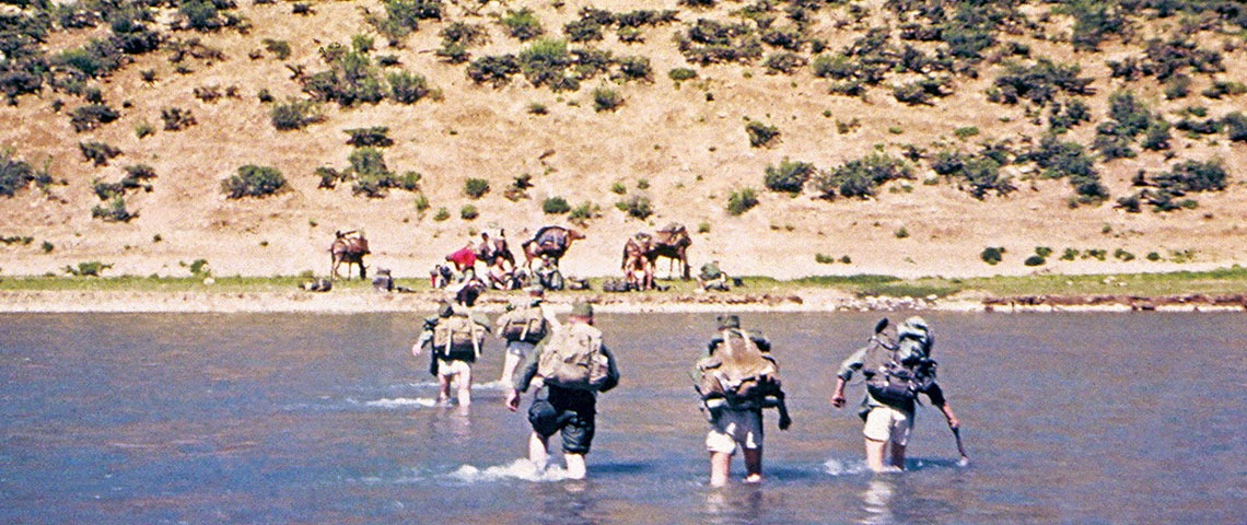 Crossing Khurang River