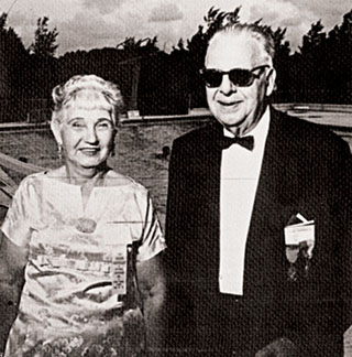 Charles R. Munske and his wife Anna in retirement.