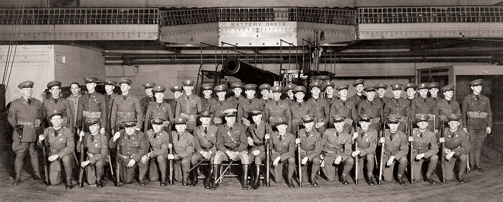 Battery G, 245th Coast Artillery in January 1930.
