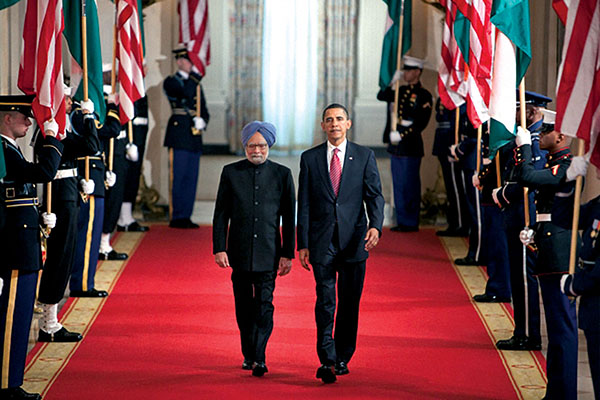 President Barack H. Obama and Prime Minister of India, Manmohan Singh