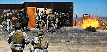 On 12 August, SFC David L. Faban* provided instruction on building explosive breaching charges, with follow-on practical training at Range 24 at Yakima Training Center.