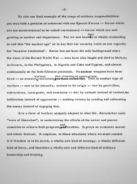 Sorensen's draft of the USMA speech