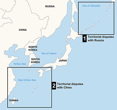 Map: Disputed territories