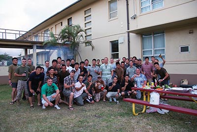 In order to get better acquainted prior to training, the ODA and SFGp hosted a cookout. Training began the next day.
