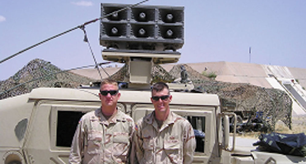 As members of TPT 1092, SGTs Corcoran,  Pilant, and McCauley took their loudspeaker vehicle into the thick of battle in order to broadcast surrender appeals to the enemy.