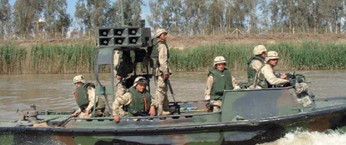 Tactical PSYOP teams often took a creative approach to their missions. Instead of the usual loudspeaker truck, one TPT created a loudspeaker boat to get the message out while patrolling the waterways near Baghdad.