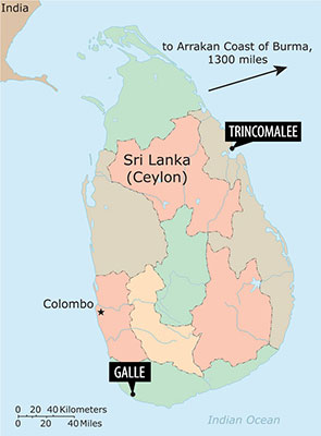 Map: Sri Lanka