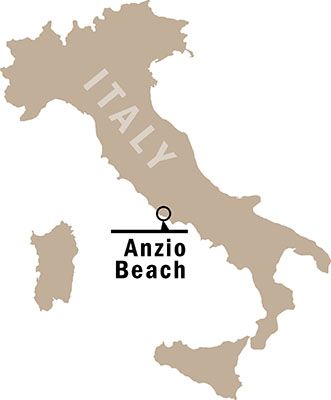 MAP: Anzio Beach