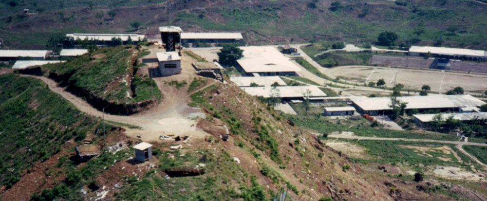 View of the 4th Brigade cuartel at El Paraiso from Loma Alfa.