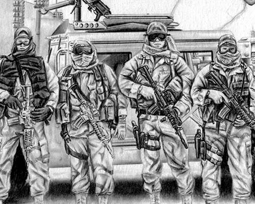 Frank E. Allen drawing