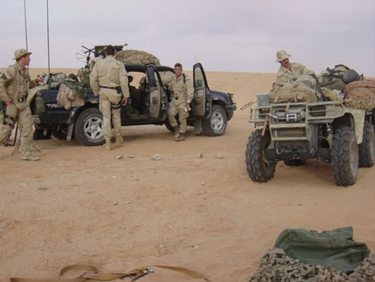 AOB 570 established a working airstrip in the middle of  nowhere, enabling 5th Special Forces Group to infiltrate teams into the western desert.