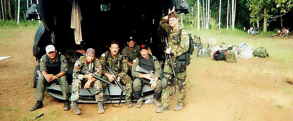 The Downed Aircraft Recovery Team who replaced the rotor head assembly in the jungle on Basilan Island.