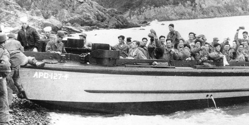 Marine Raiders and Underwater Demolition Teams had proved the utility of the four thirty-six-foot landing craft personnel, ramped (LCPR) carried aboard APDs (high-speed destroyer escorts) during WWII in the Pacific. The three APDs that supported JACK with LCPR were the Horace A. Bass (APD-124), Wantuck (APD-125) and Begor (APD-127).