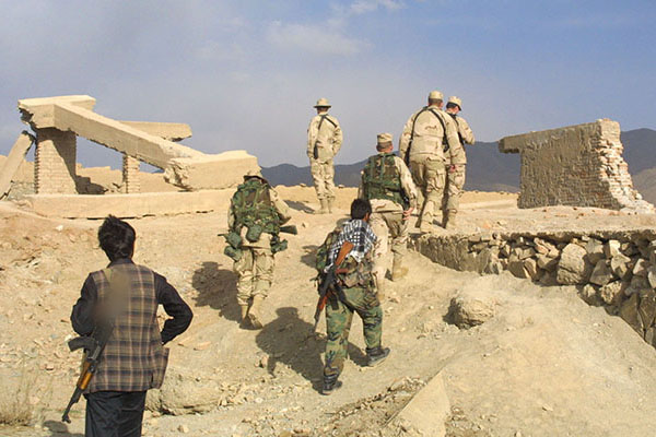CHLC soldiers conducting an assessment in Gardez.