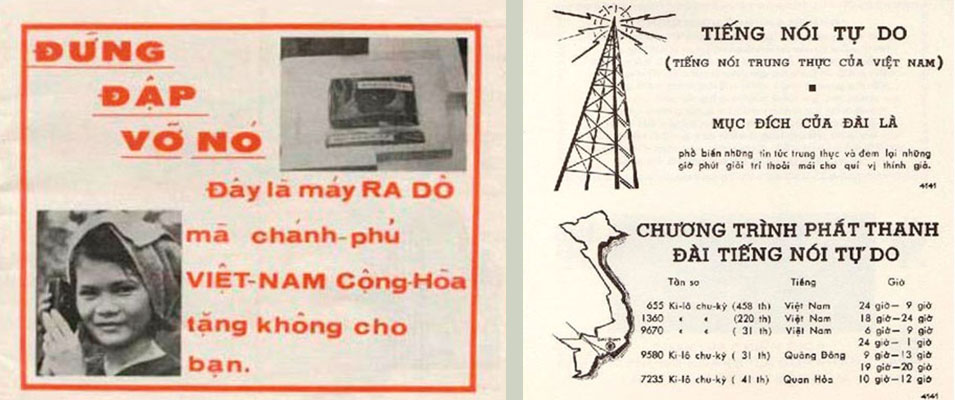 Example of a PSYOP booklet dropped over North Vietnam explaining how to use the accompanying transistor radio.