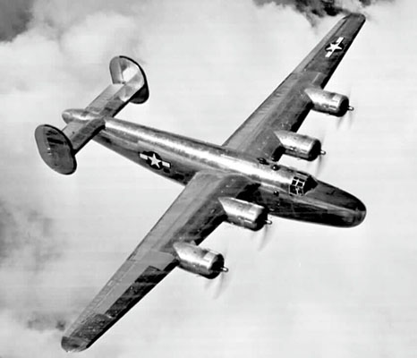 The C-87, as seen above, is the designation given to the cargo version of the B-24 bomber.