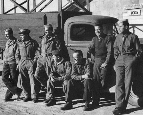 The men of the Photo Detachment at Fort Harrison 