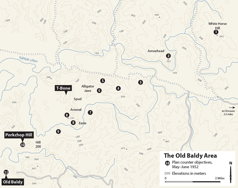 Old Baldy Korean War Map