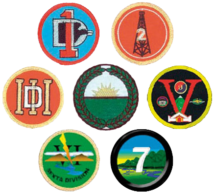 Colombian Army Division patches