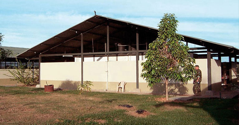 New troop barracks built with money provided under Plan Colombia.