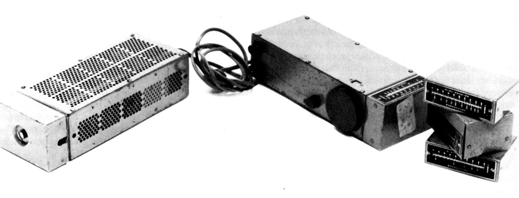 The cigarette pack-sized “Biscuit” AM radio receiver with ear plug
