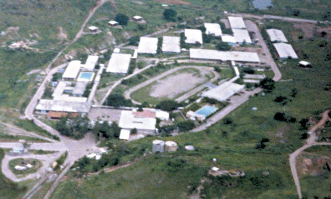 Panorama of 4th Brigade base at El Paraiso in 1988.